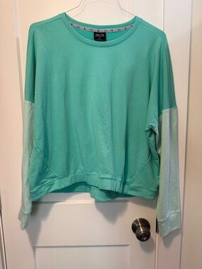 ZELOS Women's Mint Green Two-Tone Pullover size XL